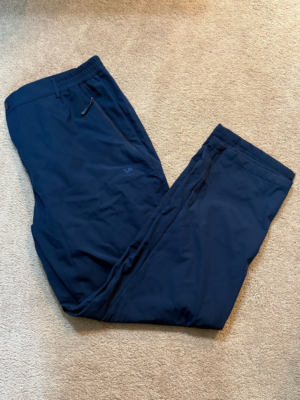 Men's Camel Crown Navy Blue Performance Waterproof Lined Rain/Snow Outdoor Pants